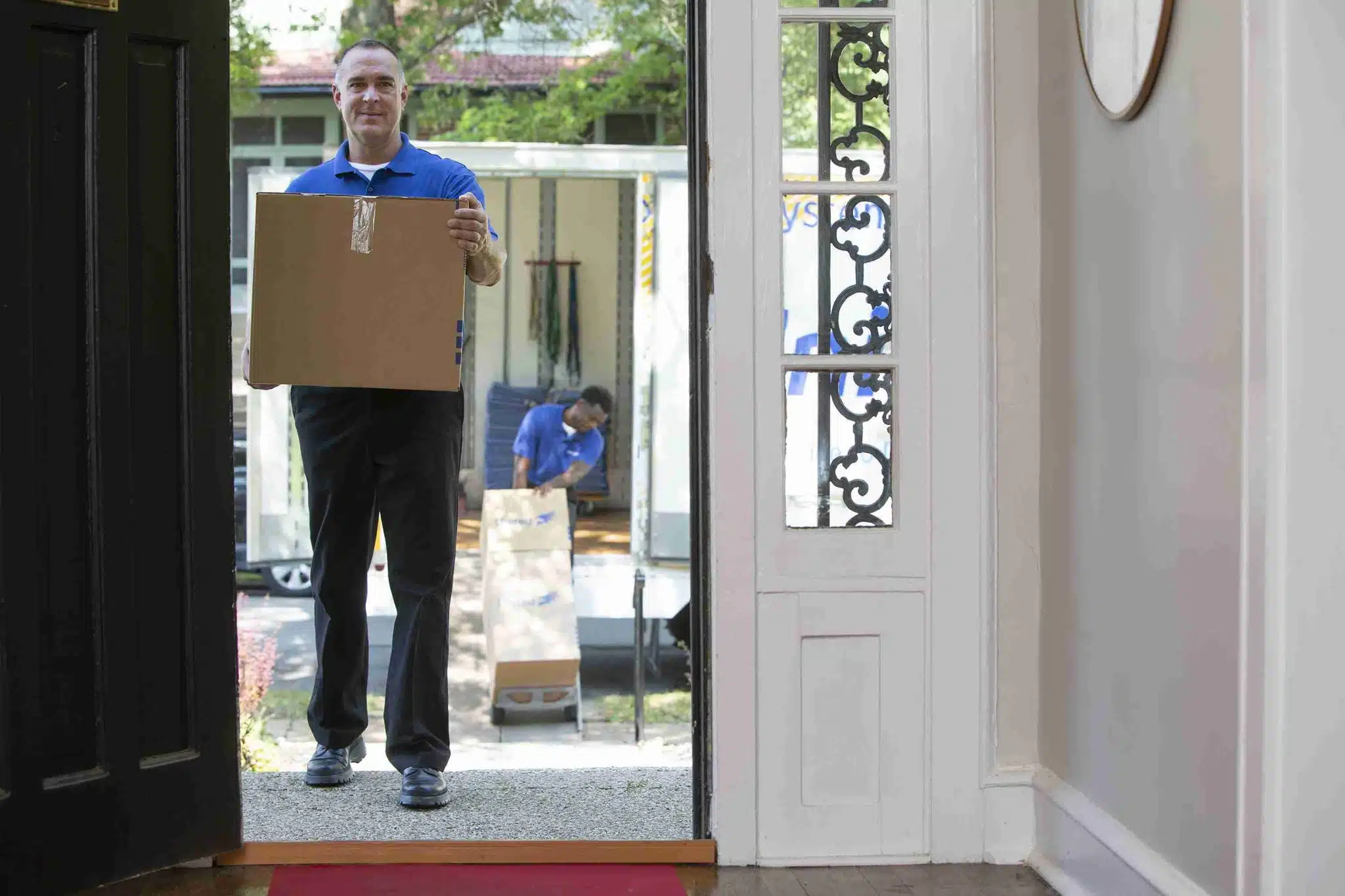 movers delivering packages