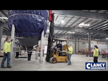 Brewery Tanks Installation - EAGLE RIGGING & TRANSPORT