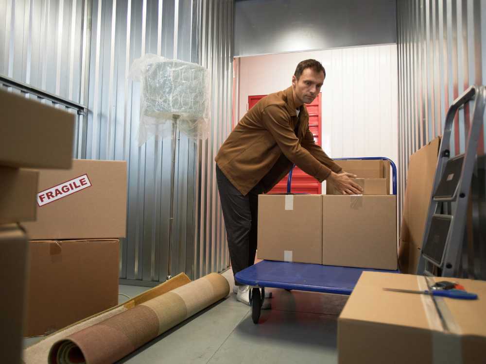 organizing fragile boxes