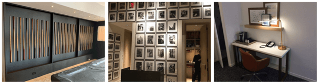 Hotel Furniture and Wall Hangings